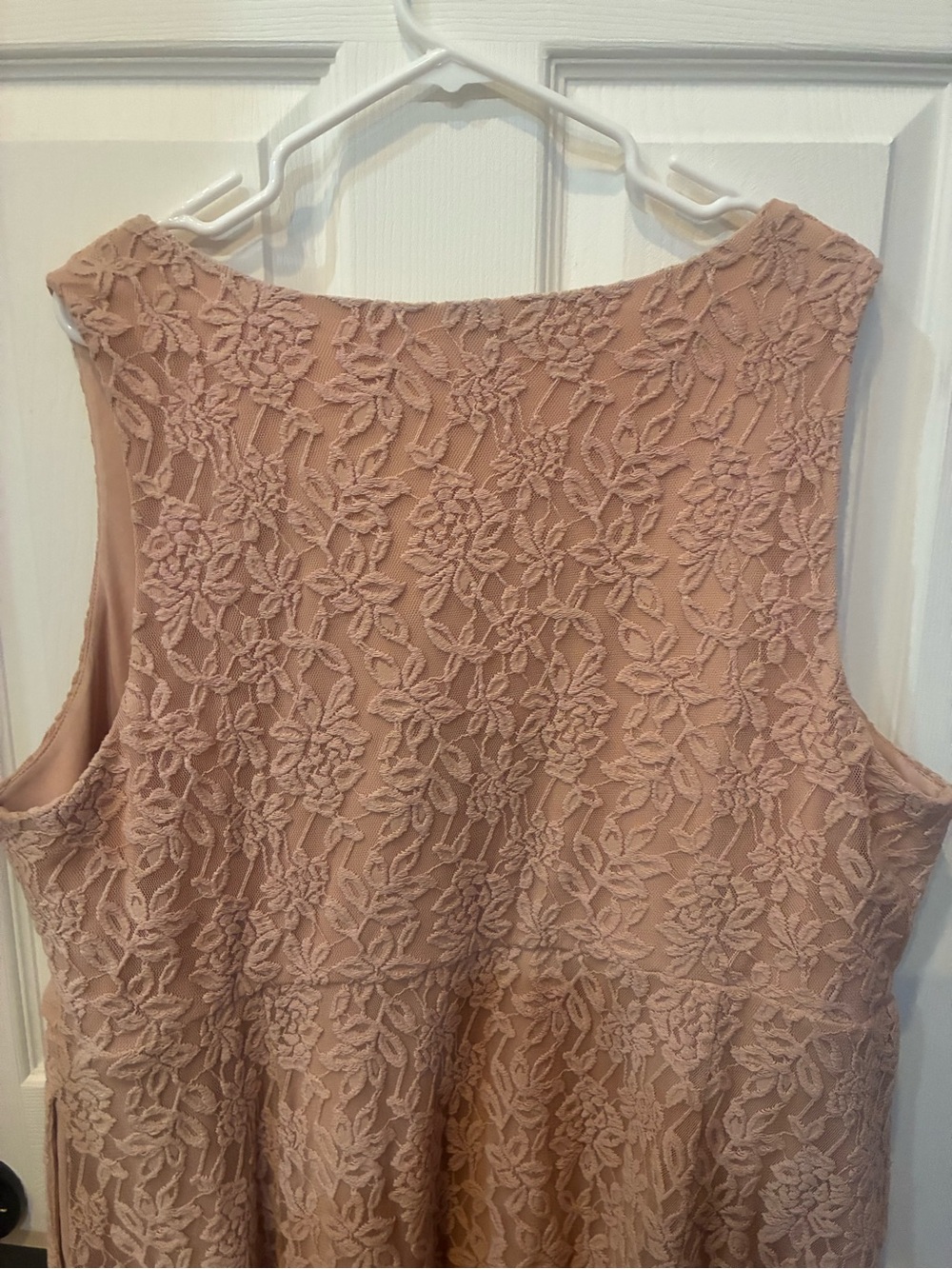 torrid Dusty Rose Lace V-Neck A-Line Dress - Picture 13 of 16